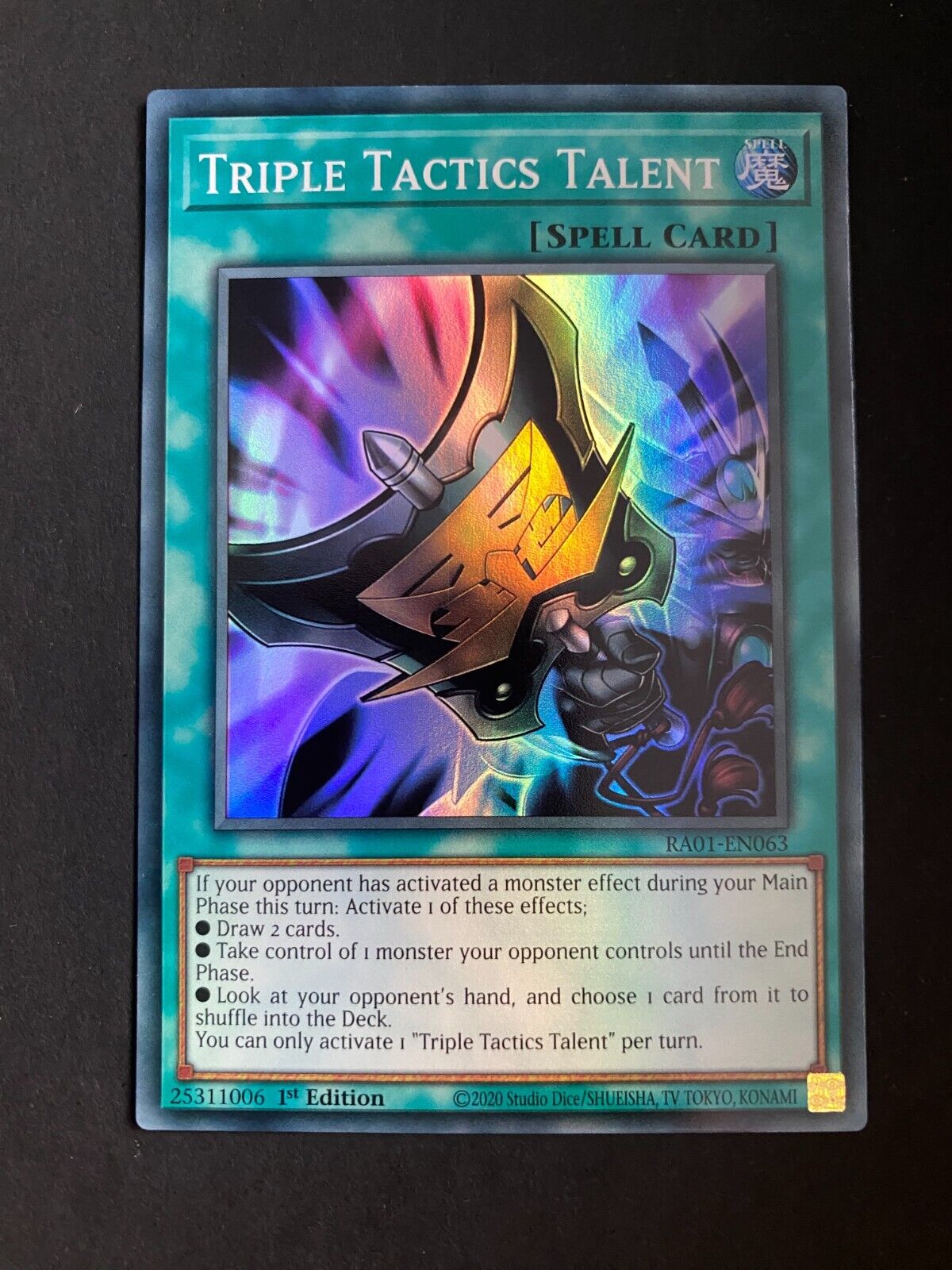 Yugioh Triple Tactics Talent RA01-EN063 Super Rare 1st Edition NM