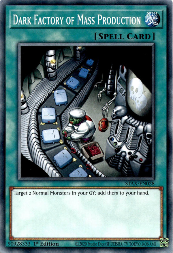 Yugioh Dark Factory of Mass Production STAX-EN028 Common 1st Edition NM