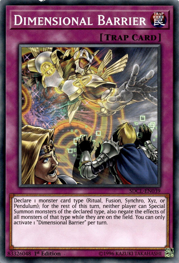Yugioh Dimensional Barrier SDCL-EN039 Common 1st Edition LP