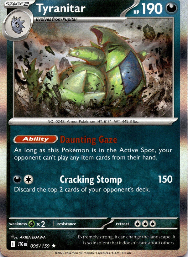 Pokemon Tyranitar 095/159 Journey Together Holo NM