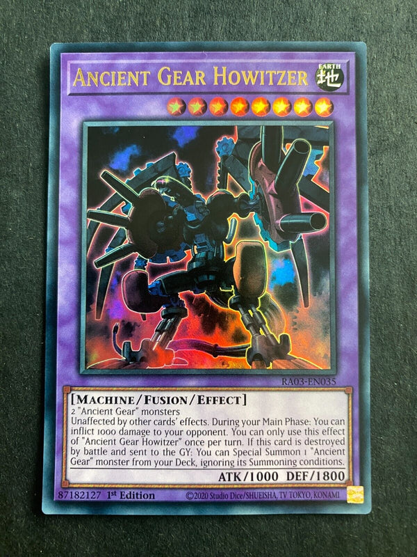 Yugioh Ancient Gear Howitzer RA03-EN035 Ultra Rare 1st Edition NM