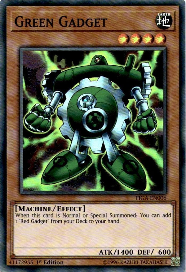 Yugioh Green Gadget FIGA-EN006 Super Rare 1st Edition NM