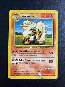 Pokemon Arcanine 23/102 Base Set 1999 Non Holo DMG