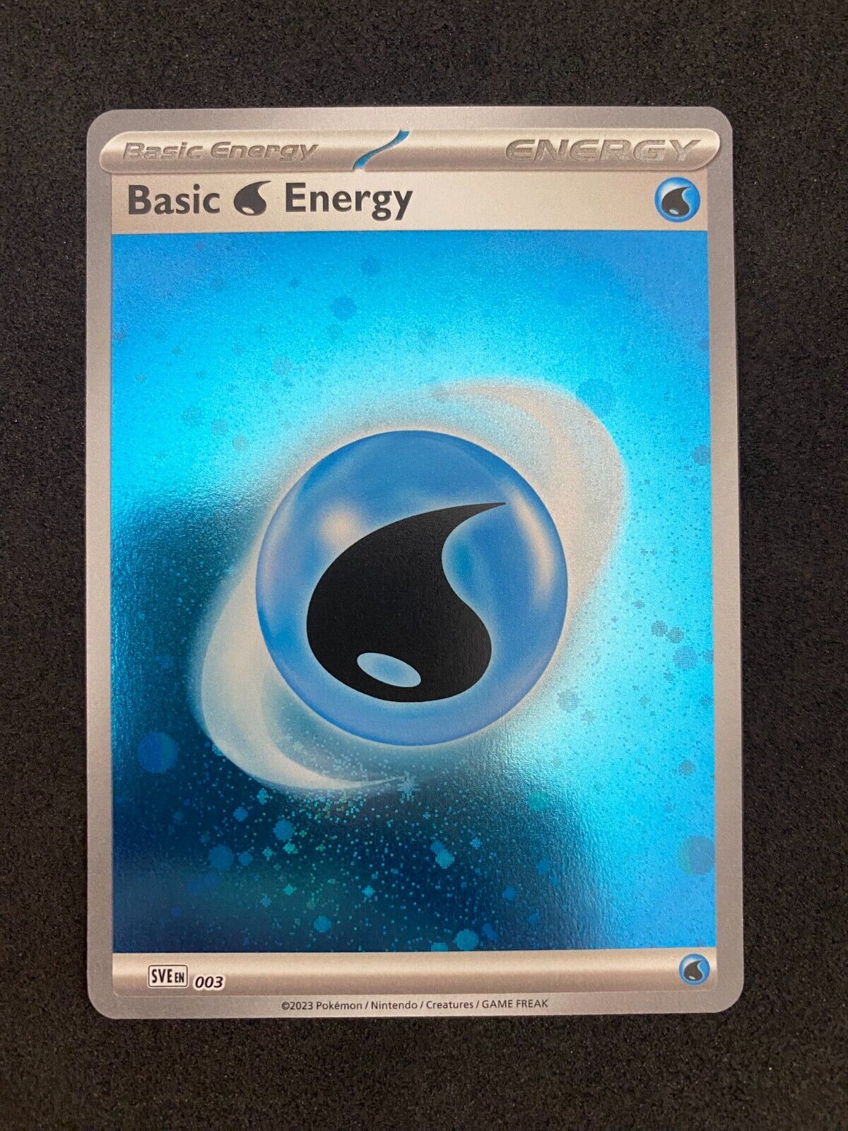 Pokemon Basic Water Energy SVE 003 Scarlet Violet NM