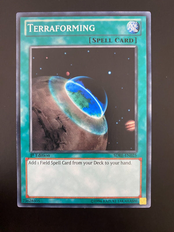 Yugioh Terraforming SDRE-EN025 Common 1st Edition NM