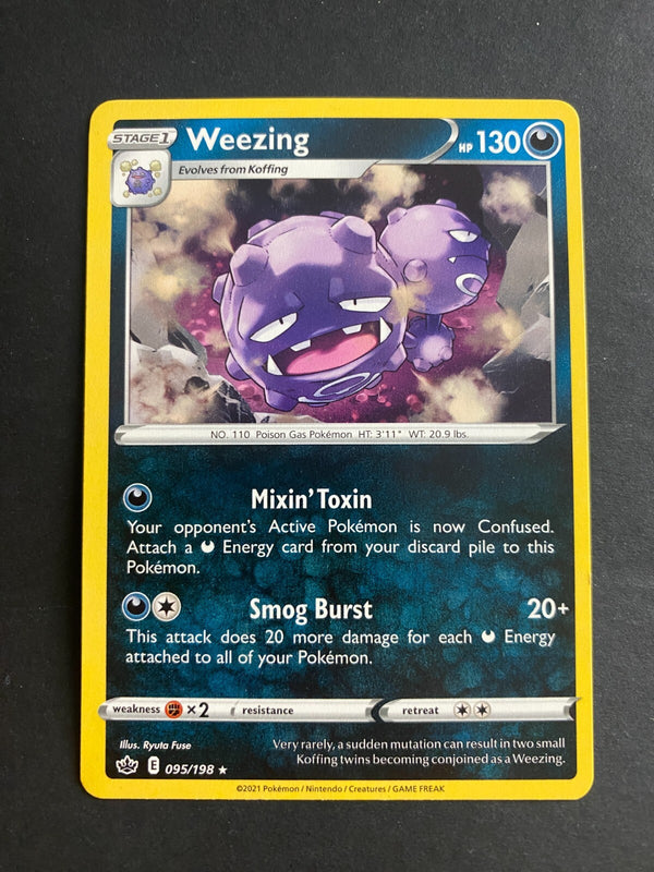 Pokemon Weezing 095/198 Chilling Reign Rare Non Holo NM