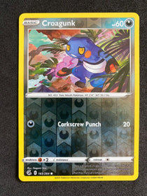 Pokemon Croagunk 165/264 Fusion Strike Common Reverse Holo NM