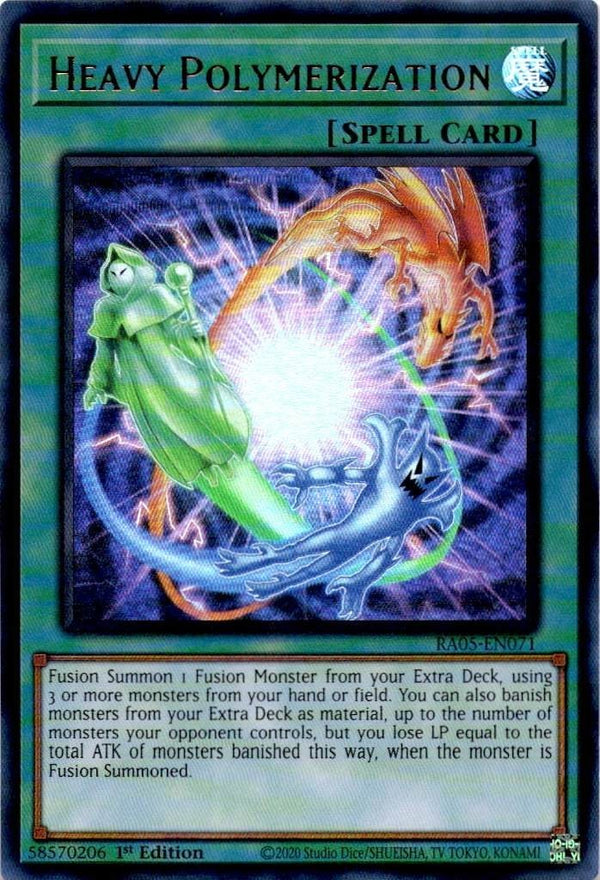 Yugioh Heavy Polymerization RA05-EN071 NA Print Ultra Rare 1st Edition NM