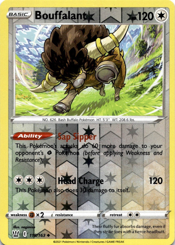 Pokemon Bouffalant 118/163 Battle Styles Reverse Holo NM
