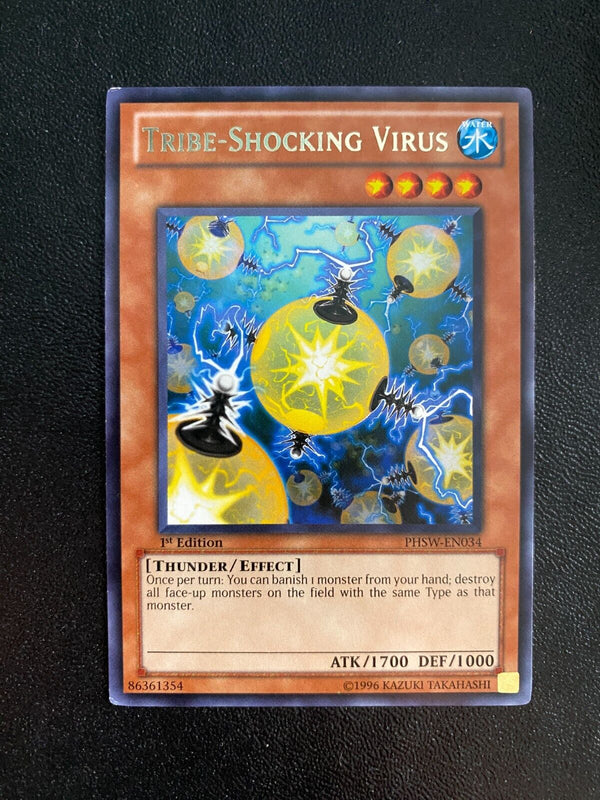 Yugioh Tribe-Shocking Virus PHSW-EN034 Rare 1st Edition MP/LP