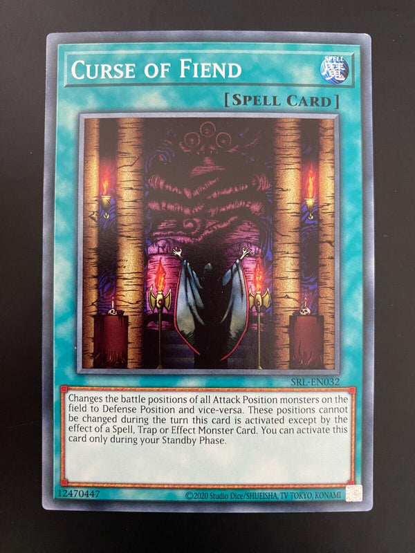 Yugioh Curse of Fiend SRL-EN032 Common Unlimited Edition NM/MINT