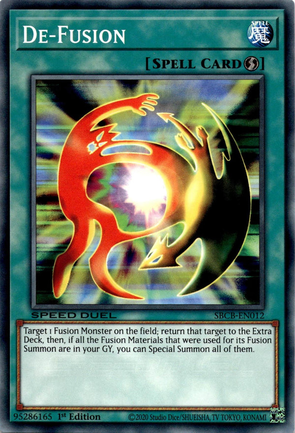 Yugioh De-Fusion SBCB-EN012 Speed Duel Common 1st Edition NM