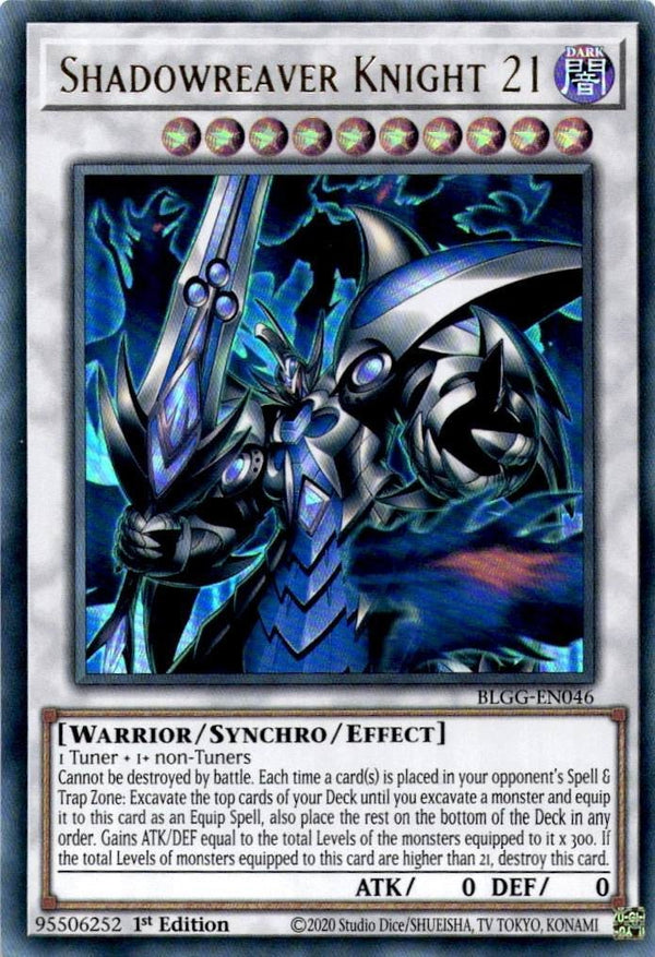Yugioh Shadowreaver Knight 21 BLGG-EN046 Ultra Rare 1st Edition NM
