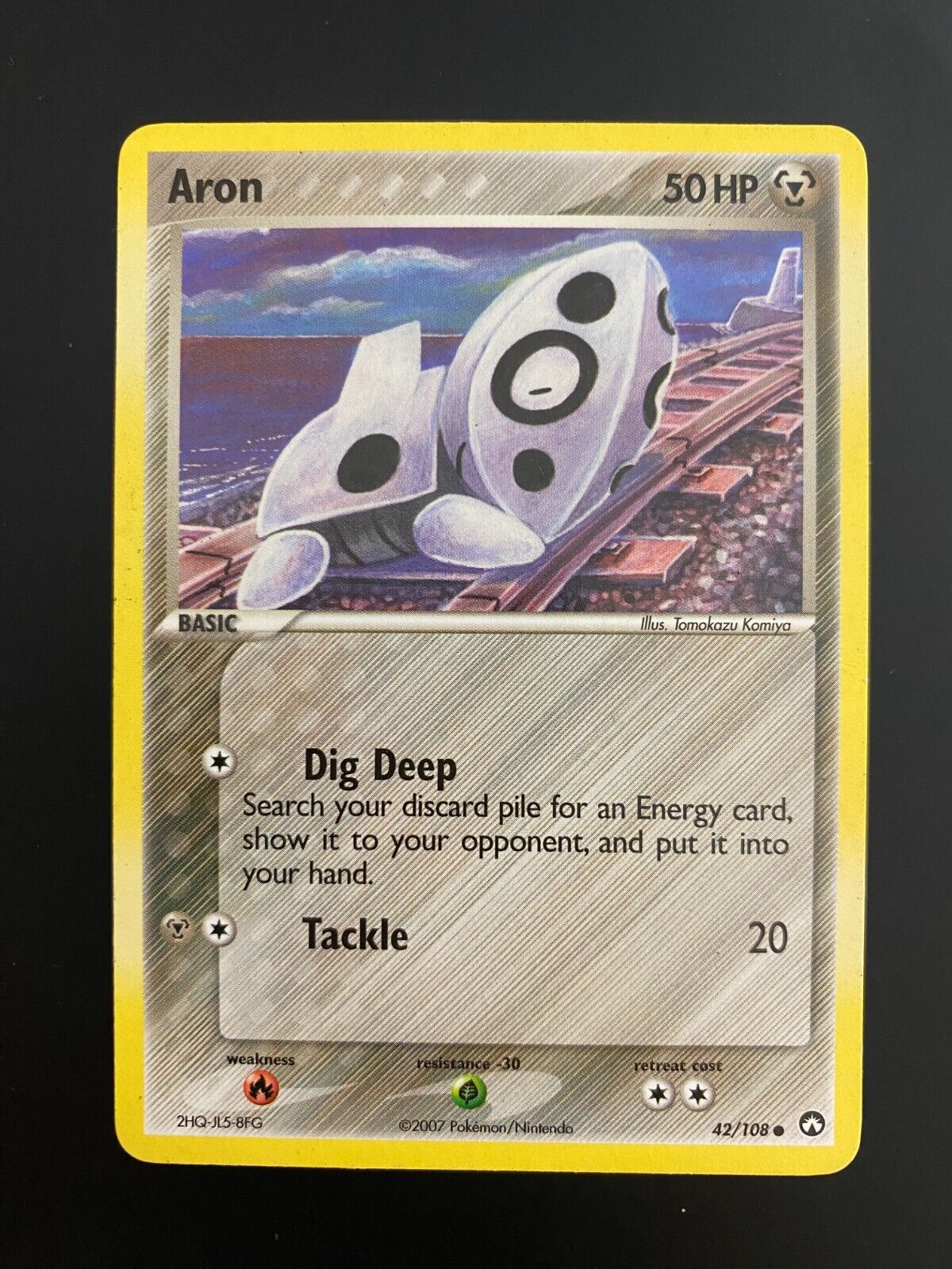 Pokemon Aron 42/108 Power Keepers LP