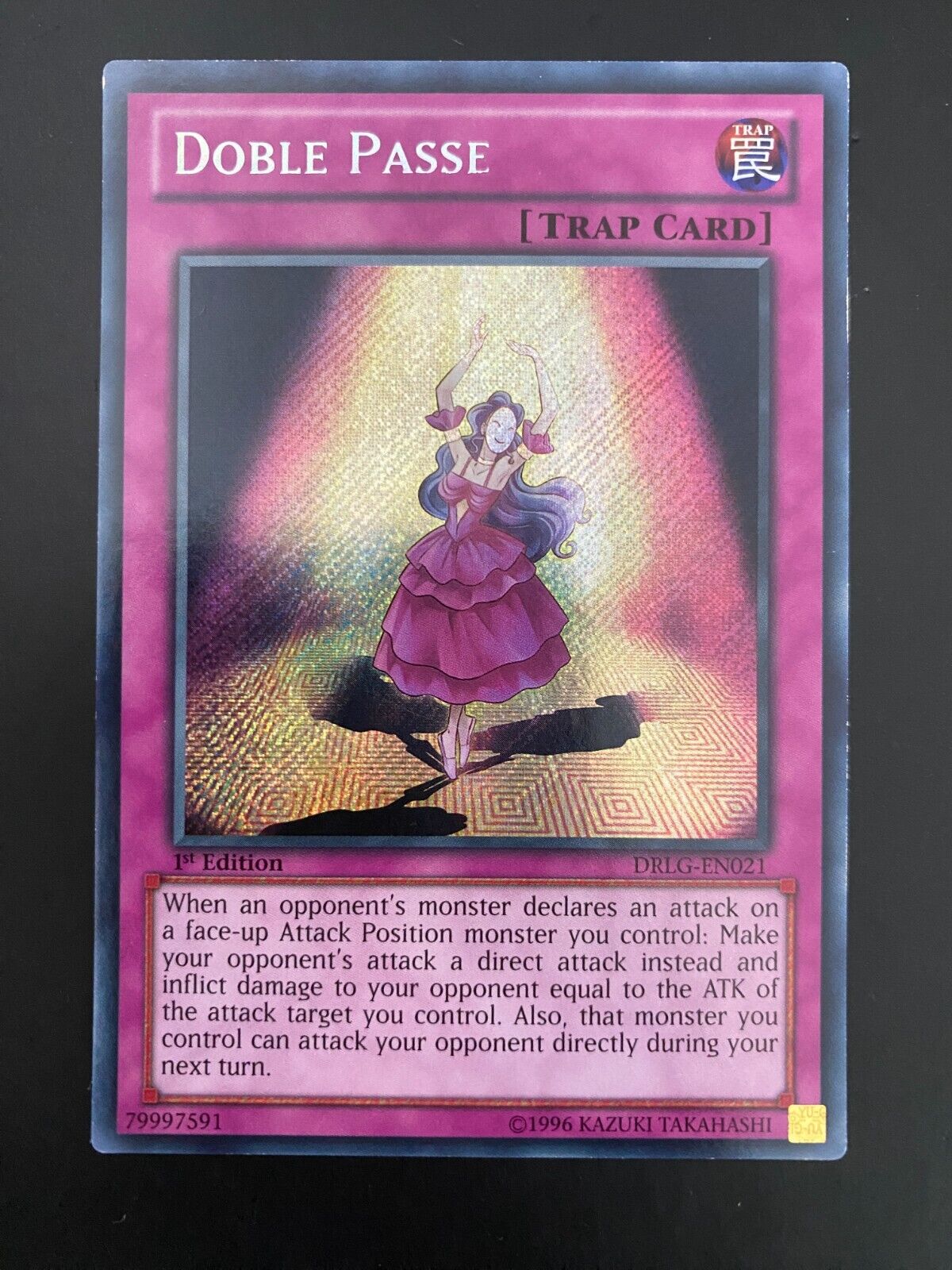 Yugioh Doble Passe DRLG-EN021 Secret Rare 1st Edition LP