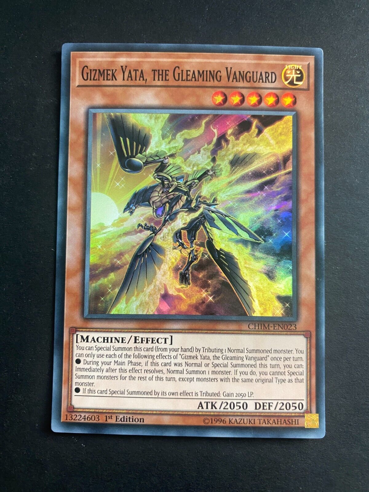 Yugioh Gizmek Yata, the Gleaming Vanguard CHIM-EN023 Super Rare 1st Ed VLP/NM