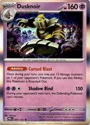 Pokemon Dusknoir 037/131 Prismatic Evolutions Holo NM