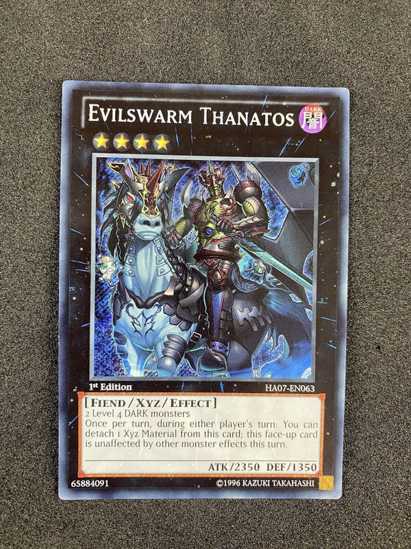 Yugioh Evilswarm Thanatos HA07-EN063 Secret Rare 1st Edition NM-Mint