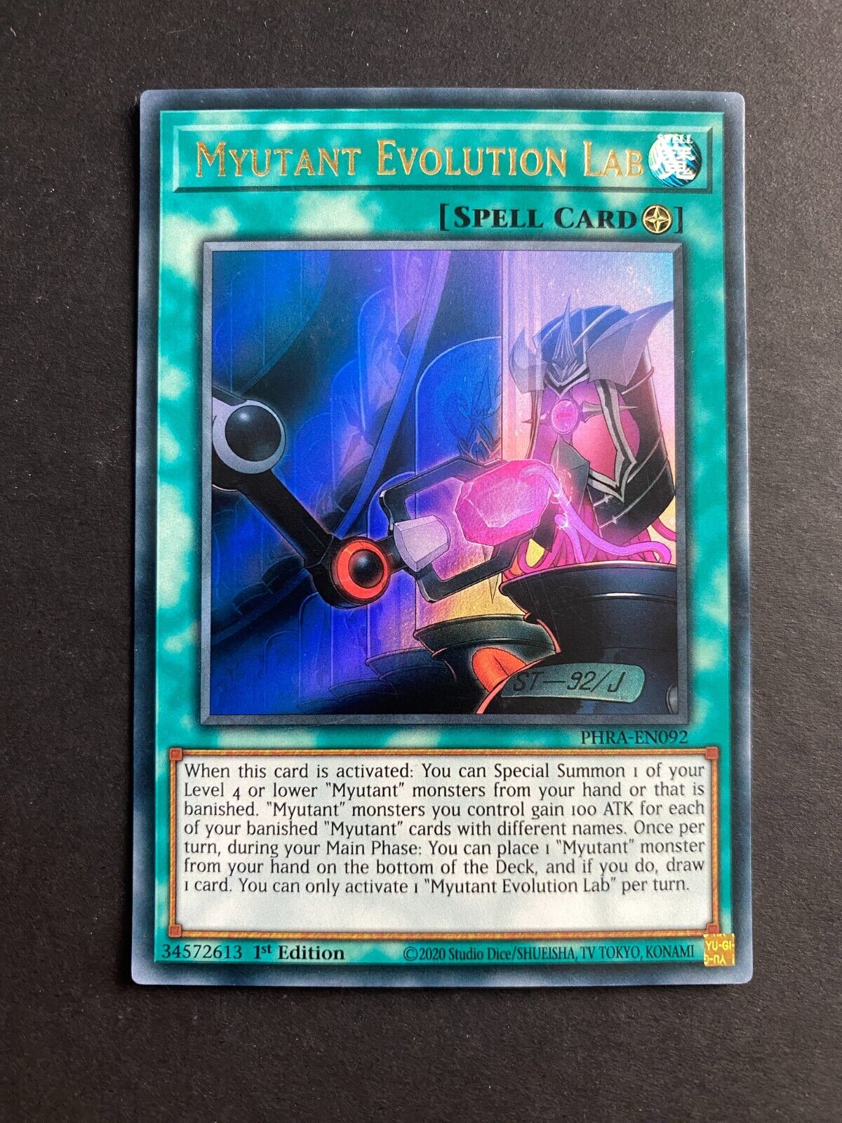 Yugioh Myutant Evolution Lab PHRA-EN092 Ultra Rare 1st Edition LP