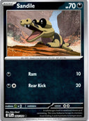 Pokemon Sandile 064/094 Phantasmal Flames Reverse Holo NM