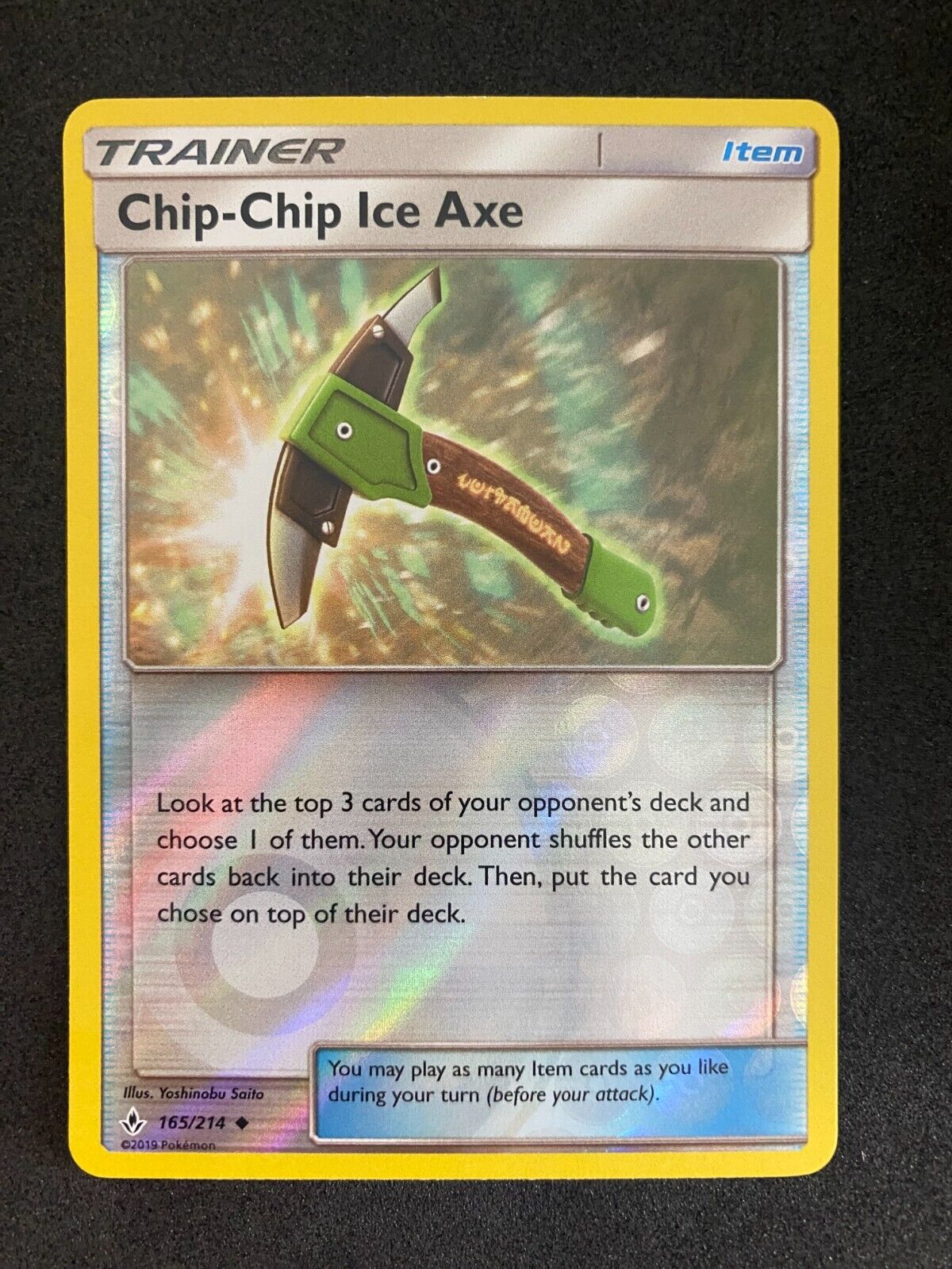 Pokemon Chip-Chip Ice Axe 165/214 Unbroken Bonds Reverse Holo NM