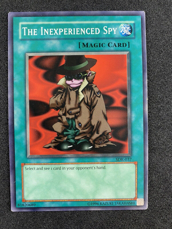 Yugioh The Inexperienced Spy SDK-037 Common VLP-NM North American