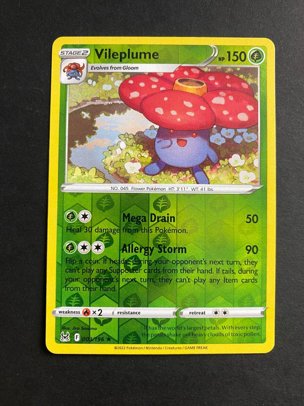 Pokemon Vileplume 003/196 Lost Origin Reverse Holo NM