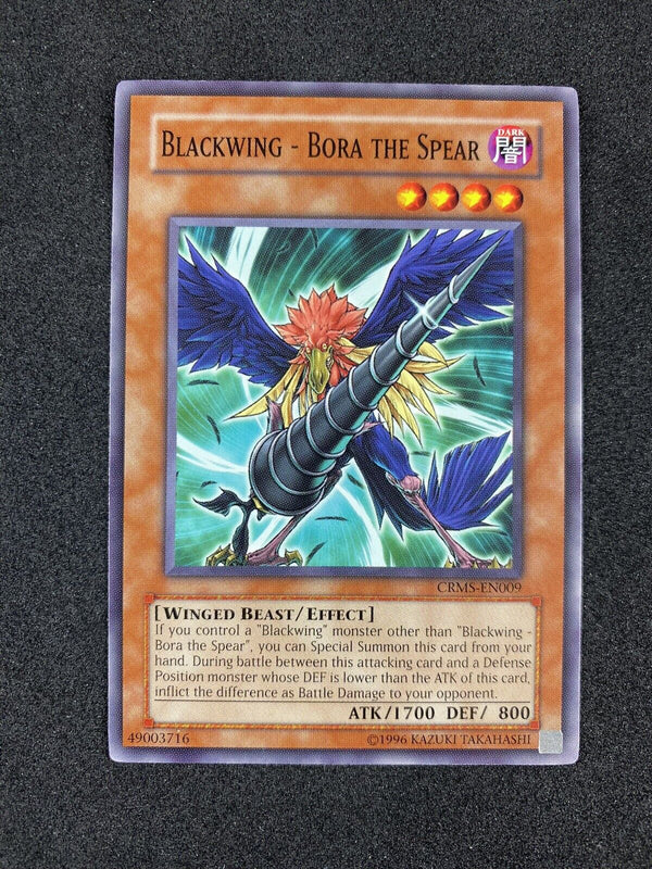 Yugioh Blackwing - Bora The Spear CRMS-EN009 Common Unlimited NM