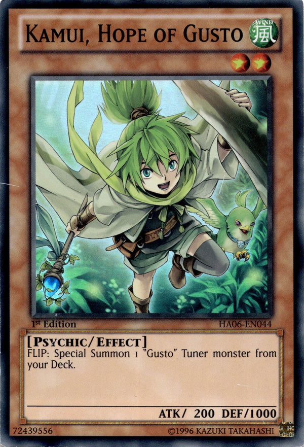 Yugioh Kamui, Hope of Gusto HA06-EN044 Super Rare 1st Edition HP