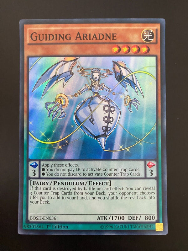 Yugioh Guiding Ariadne BOSH-EN036 Super Rare 1st Edition LP/VLP