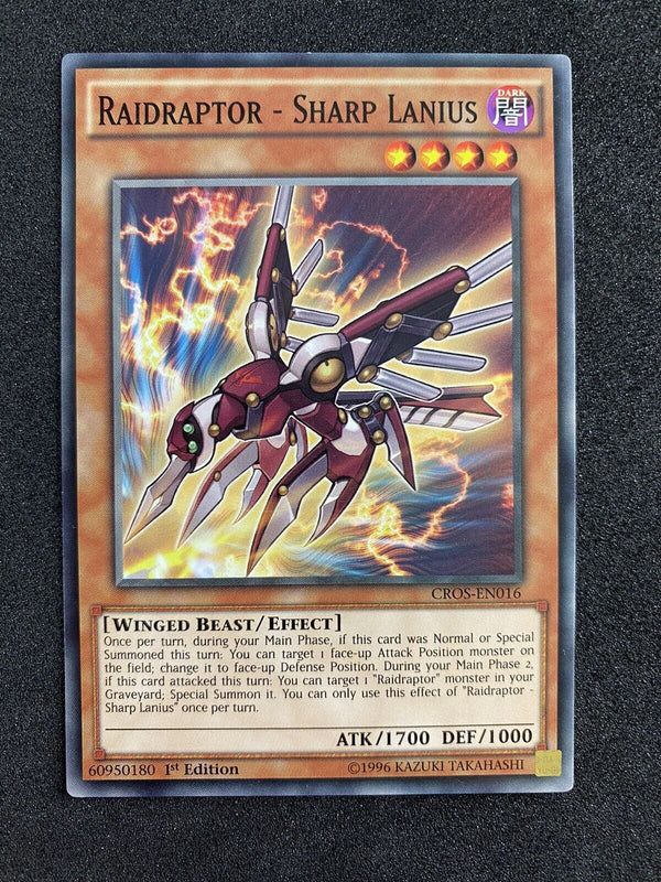 Yugioh Raidraptor - Sharp Lanius CROS-EN016 Common 1st Edition NM