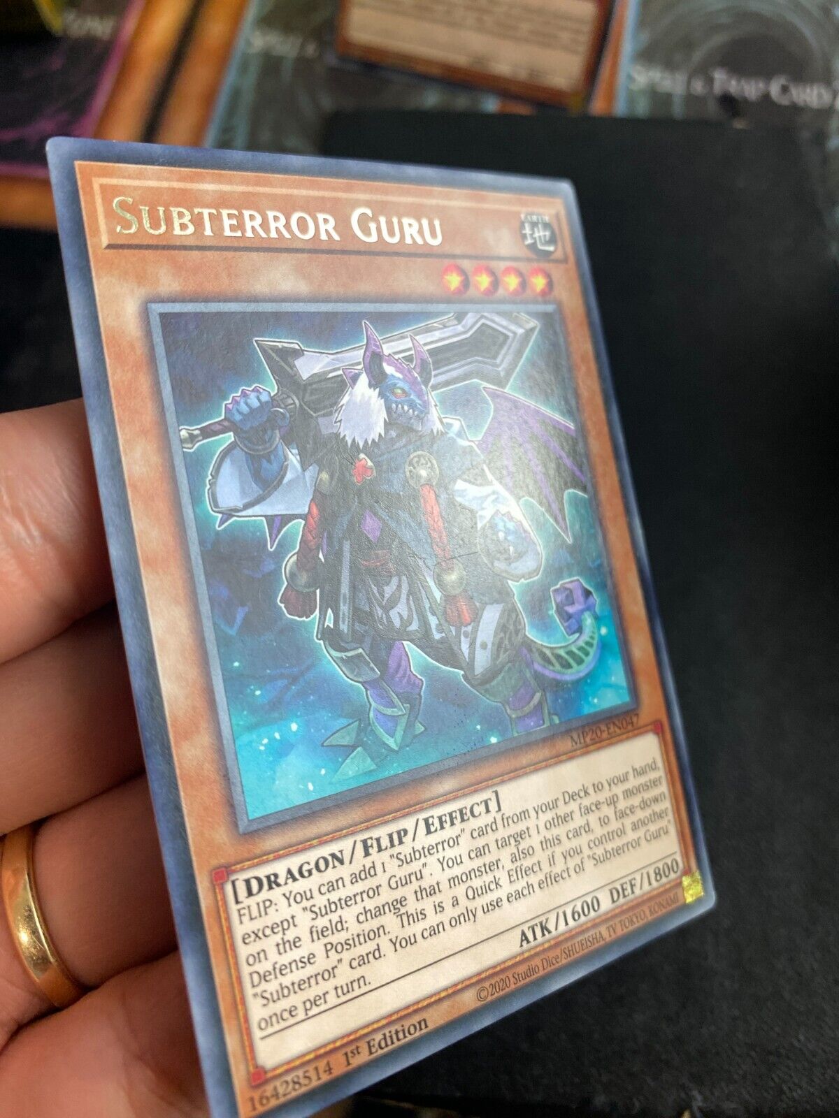 Yugioh Subterror Guru MP20-EN047 Rare 1st Edition VLP/NM