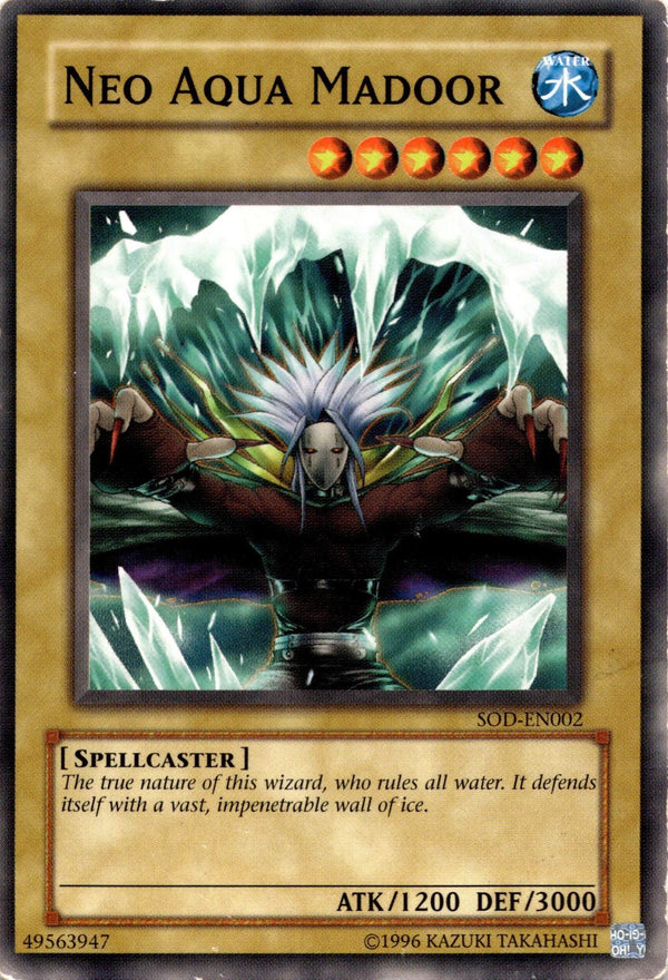 Yugioh Neo Aqua Madoor SOD-EN002 Common Unlimited Edition HP