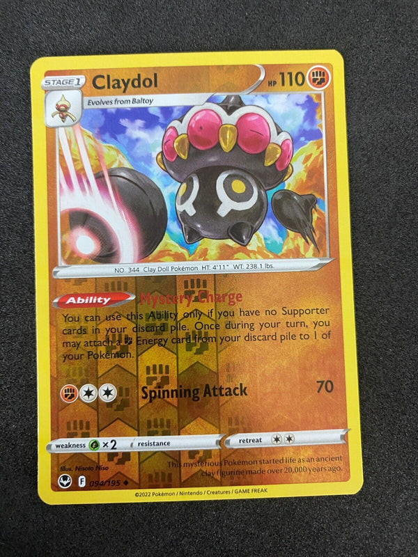 Pokemon Claydol 094/195 Silver Tempest Reverse Holo LP