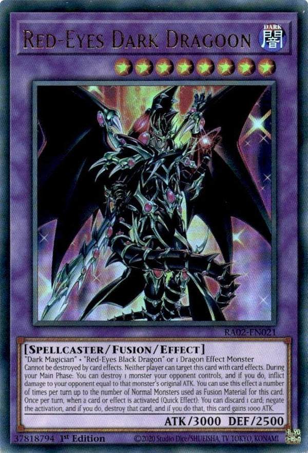 Yugioh Red-Eyes Dark Dragoon RA02-EN021 Ultra Rare 1st Edition NM