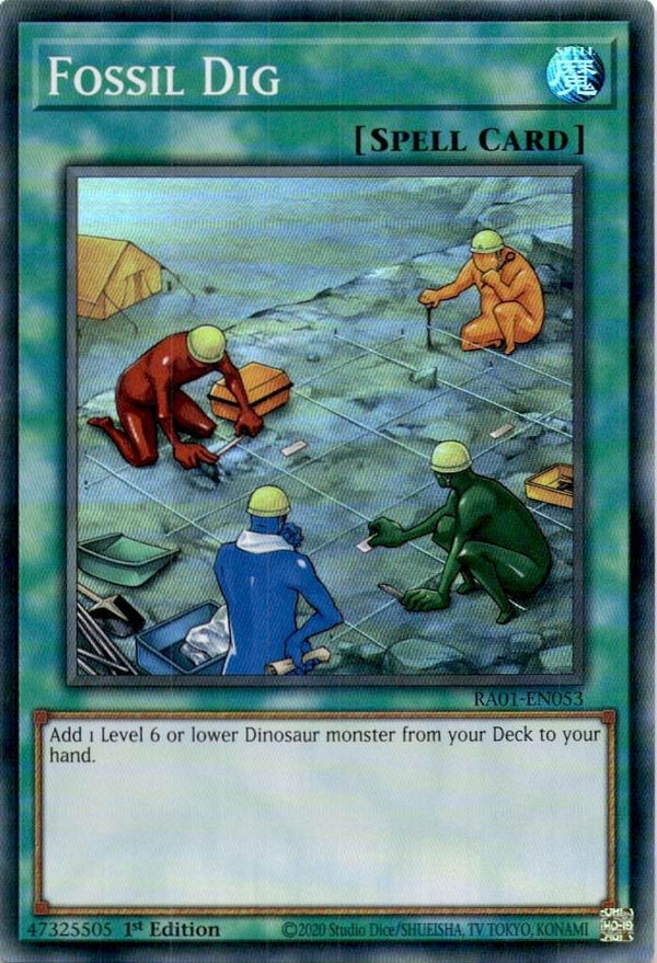 Yugioh Fossil Dig RA01-EN053 Super Rare 1st Edition NM