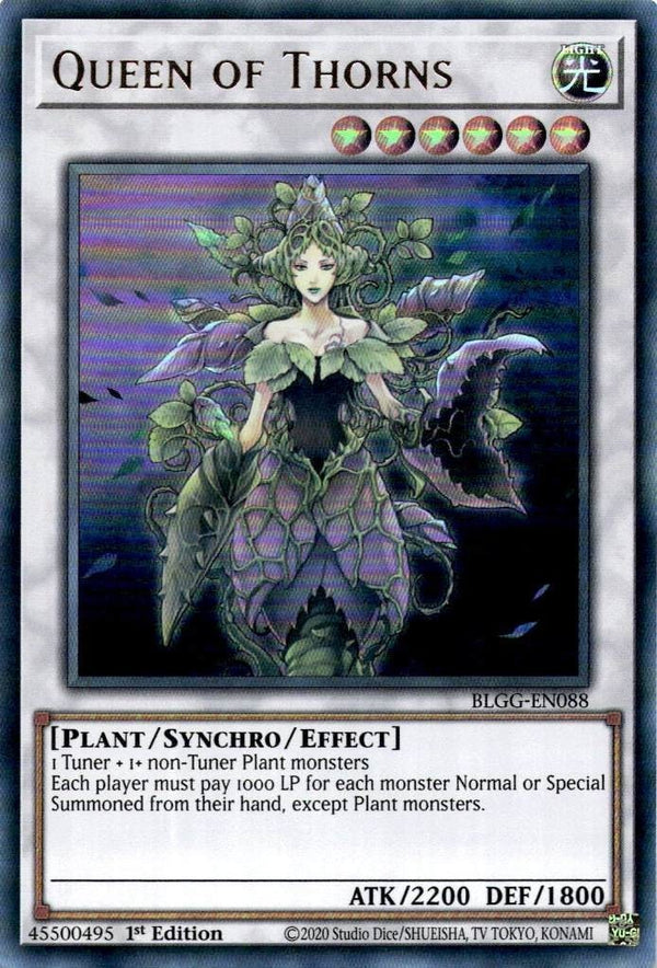Yugioh Queen of Thorns BLGG-EN088 Ultra Rare 1st Edition NM