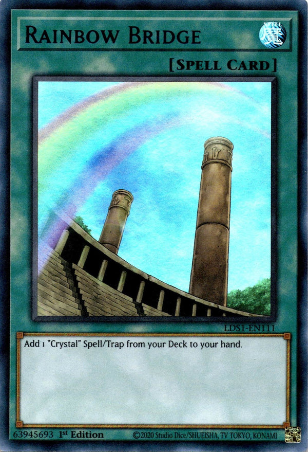Yugioh Rainbow Bridge LDS1-EN111 Blue Ultra Rare 1st Edition LP