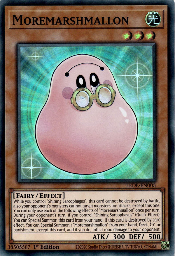 Yugioh Moremarshmallon LEDE-EN005 Super Rare 1st Edition NM