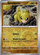 Pokemon Sandshrew 097/167 Twilight Masquerade Reverse Holo NM