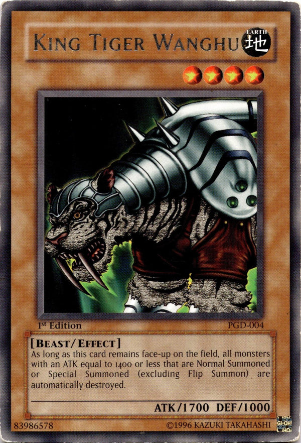 Yugioh King Tiger Wanghu PGD-004 Rare 1st Edition HP