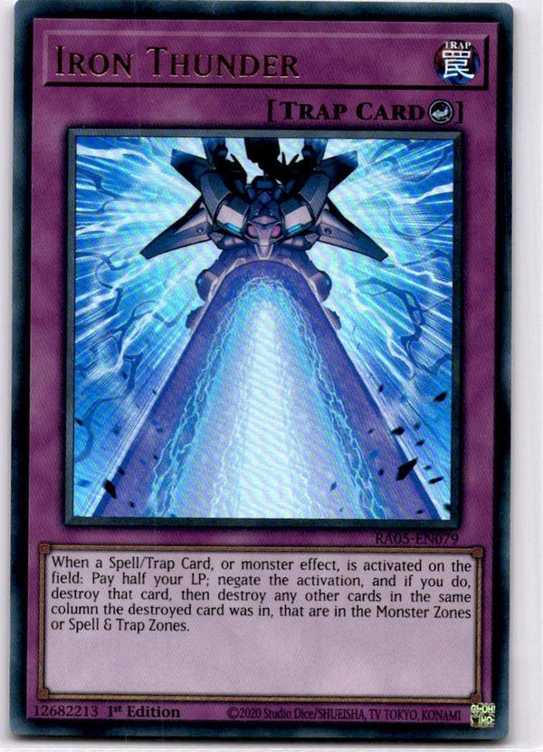 Yugioh Iron Thunder RA05-EN079 Ultra Rare 1st Edition NM