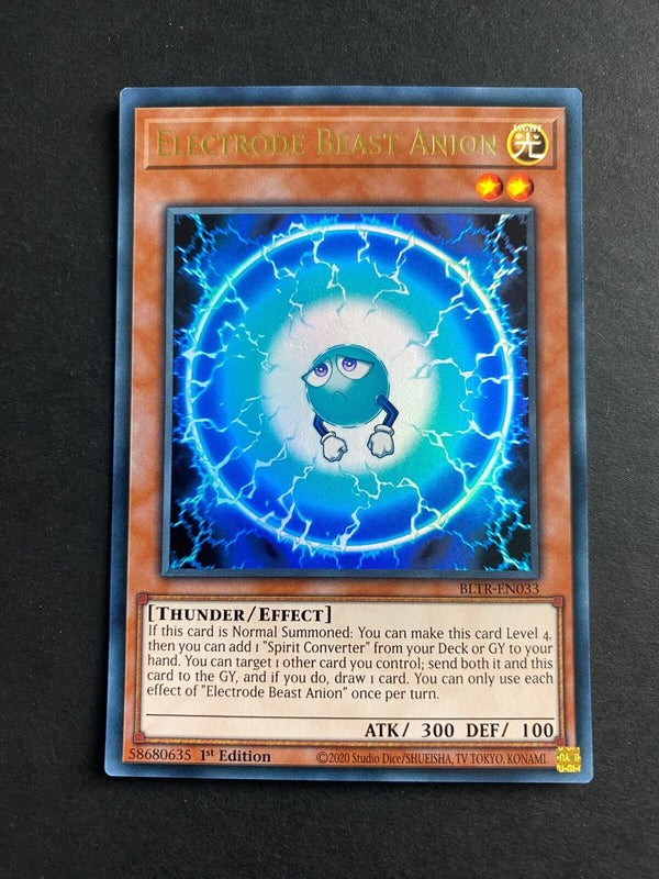 Yugioh Electrode Beast Anion BLTR-EN033 Ultra Rare 1st Edition NM