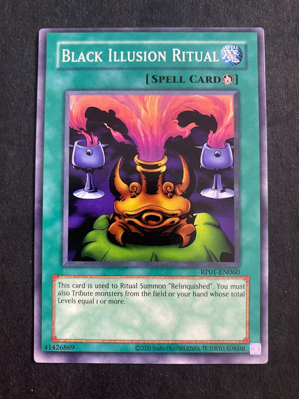 Yugioh Black Illusion Ritual RP01-EN060 Common (Misprint/Miscut) Retro Pack #2NM