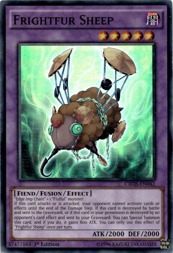 Yugioh Frightfur Sheep CROS-EN042 Super Rare 1st Edition LP