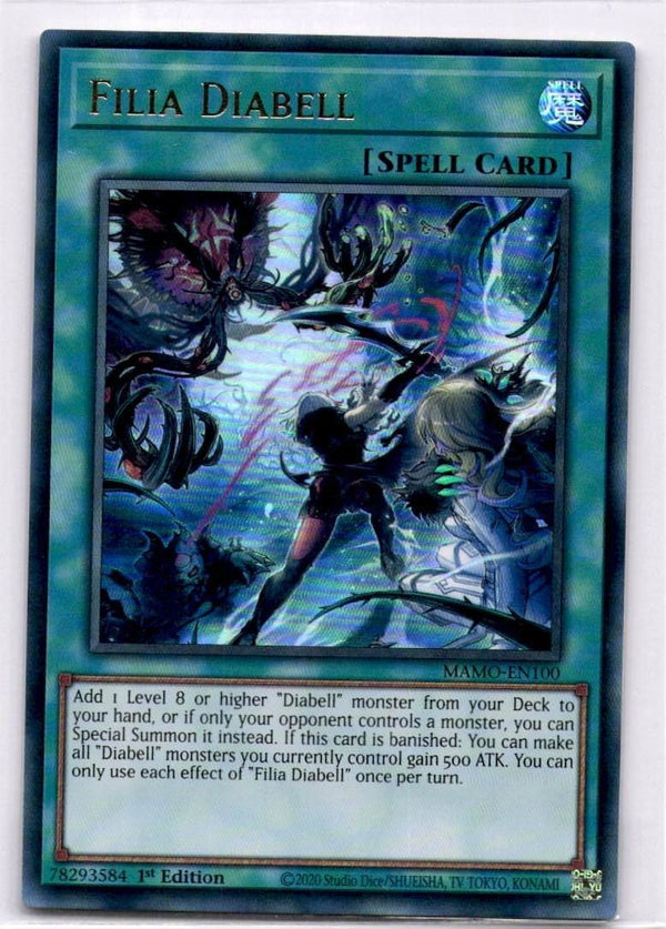 Yugioh Filia Diabell MAMO-EN100 Ultra Rare 1st Edition NM