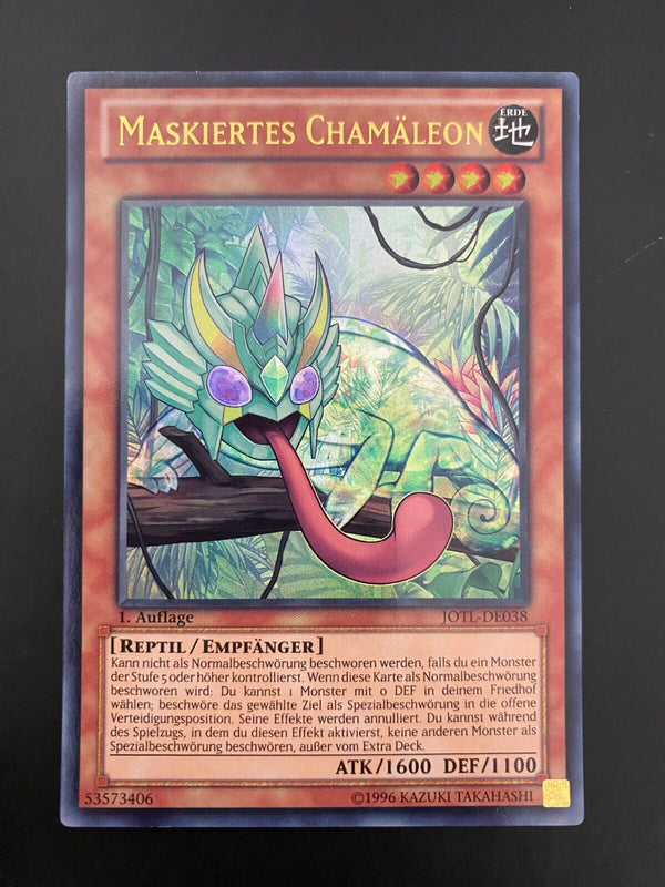 Yugioh Masked Chameleon JOTL-EN038 Ultra Rare 1st Edition German NM/MINT