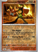 Pokemon Hearthflame Mask Ogerpon 044/182 Destined Rivals Reverse Holo NM