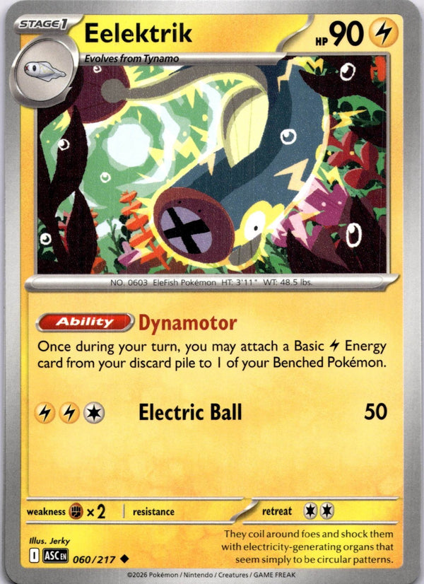 Pokemon Eelektrik 060/217 Ascended Heroes Non Holo NM