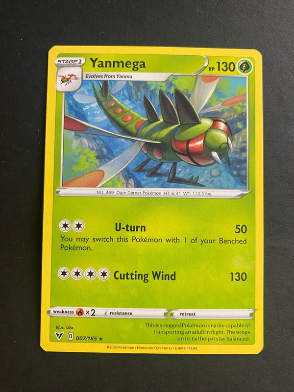 Pokemon Yanmega 007/185 Vivid Voltage Rare Non Holo VLP/NM
